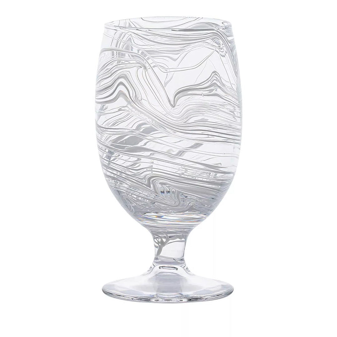Puro Marbled Goblet - White