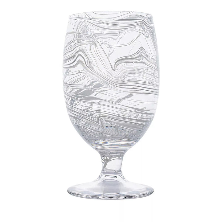 Puro Marbled Goblet - White