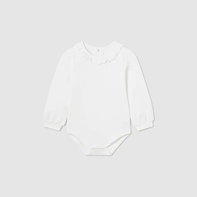 White Ruffle Bodysuit