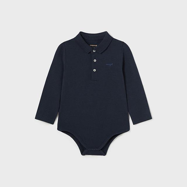 Navy Polo Bodysuit