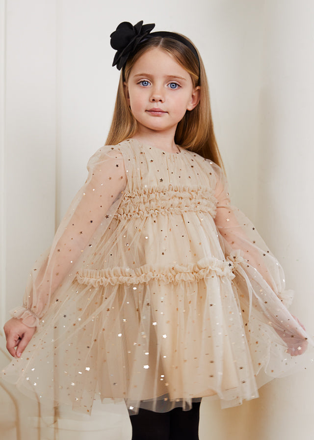 Wheat Star Tulle Dress