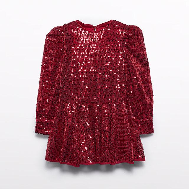 Red Sequin Dress