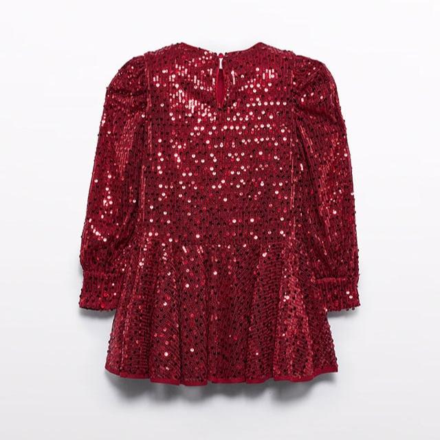 Red Sequin Dress