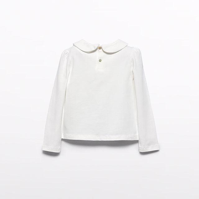 Natural Long Sleeve Shirt w/ Bow