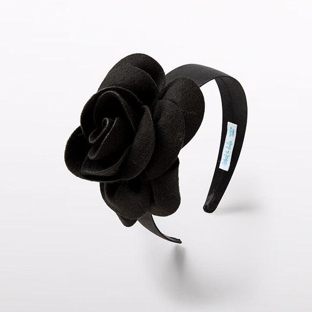 Black Flower Headband