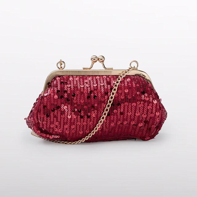 Red Sequins Hand Bag
