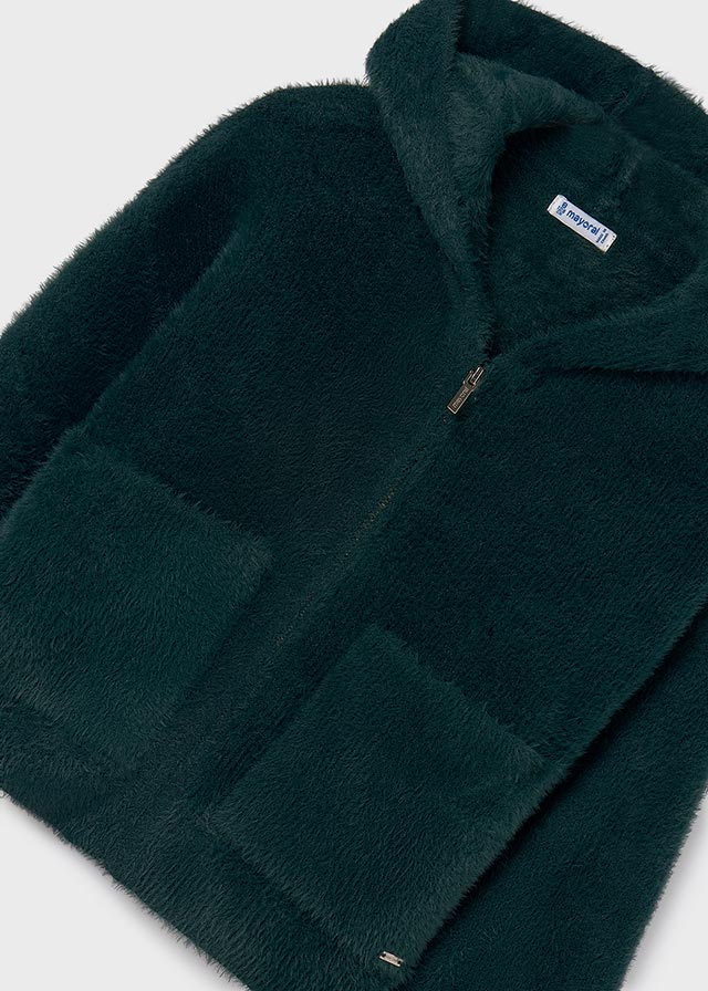 Pine Green Zip-Up Hoodie