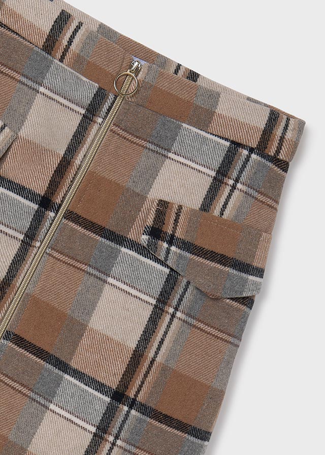 Cinnamon Plaid Skirt