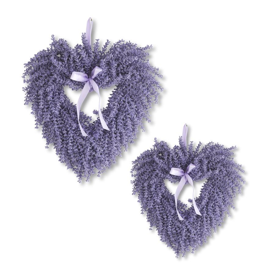 Lavender Heart Wreath