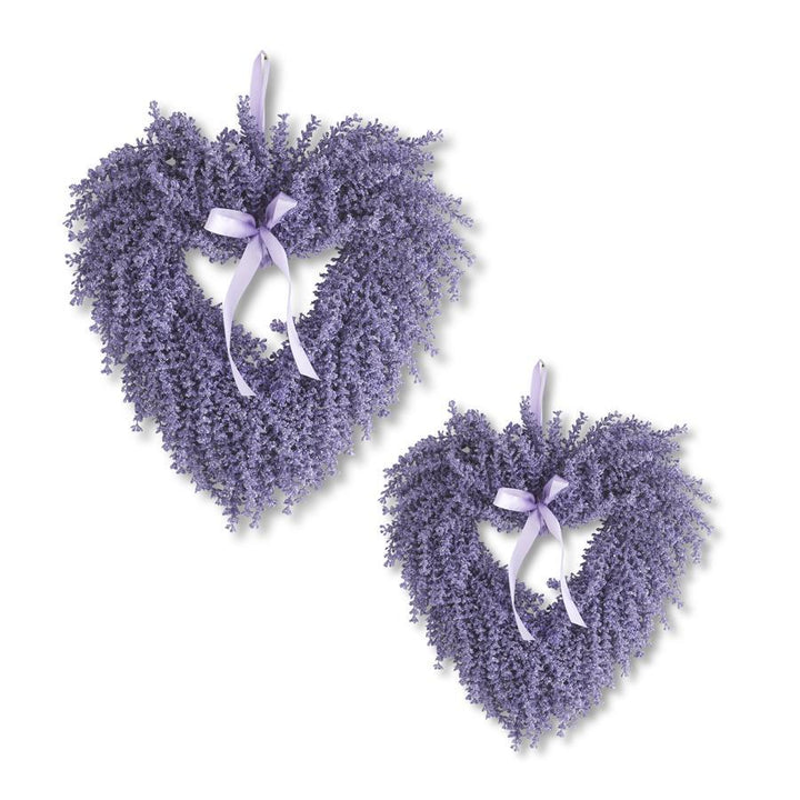 Lavender Heart Wreath