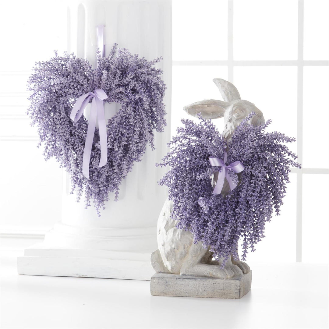 Lavender Heart Wreath