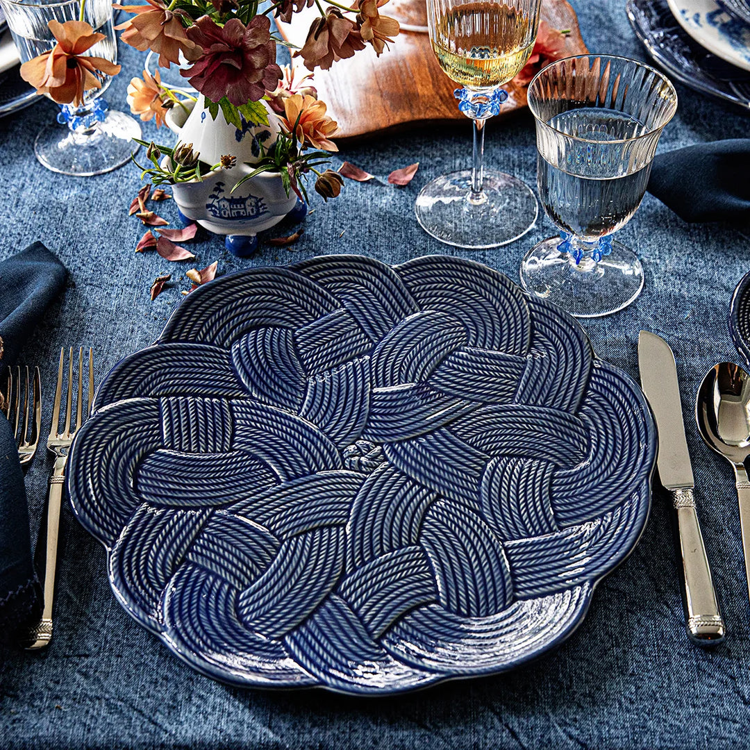 Le Panier Mystic Knot Charger/Platter - Denim