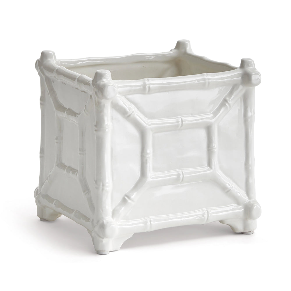 Large Chinoiserie Bamboo Cachepot
