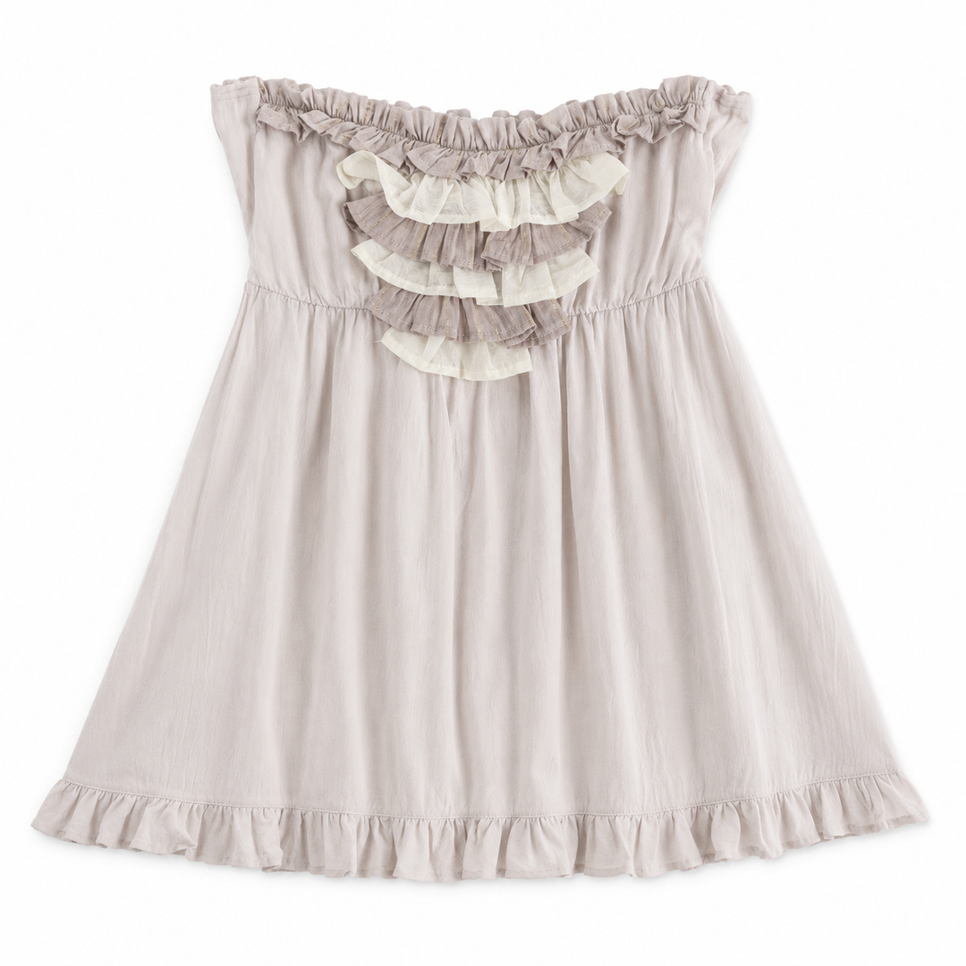 Vintage Shell Strapless Cover Up