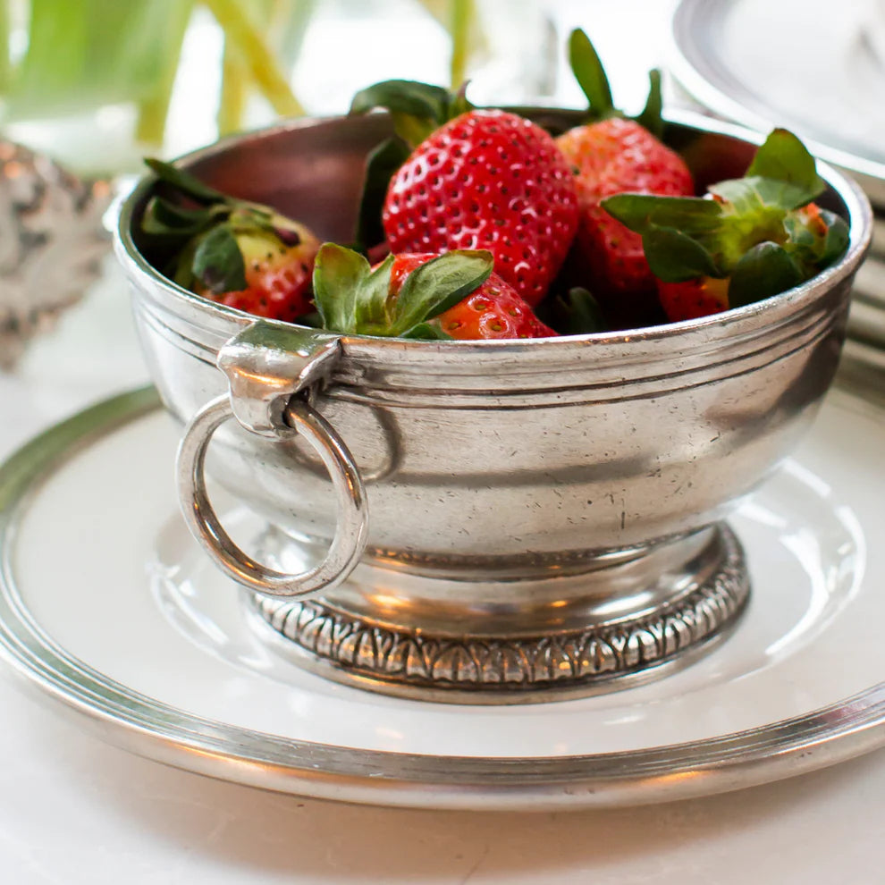 Peltro Small Bowl with Ring Handles