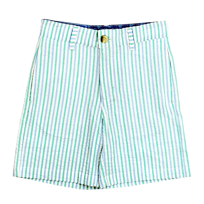 Ocean Mint Seersucker Pete Short