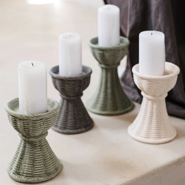 Casa Ivory Medium Candlestick
