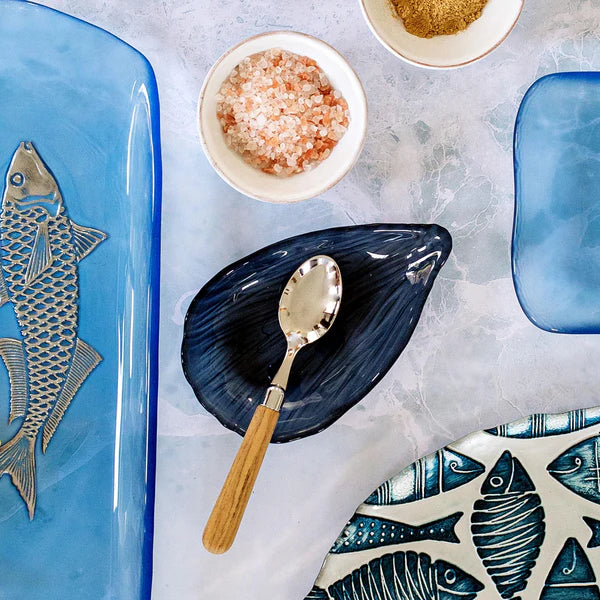 Isola Glass Clam Shell Small Plate