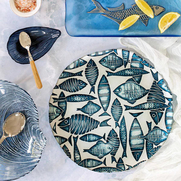 Isola Glass Round Platter