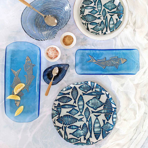 Isola Glass Round Platter