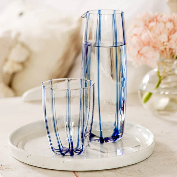 Nuovo Stripe Blue Pitcher