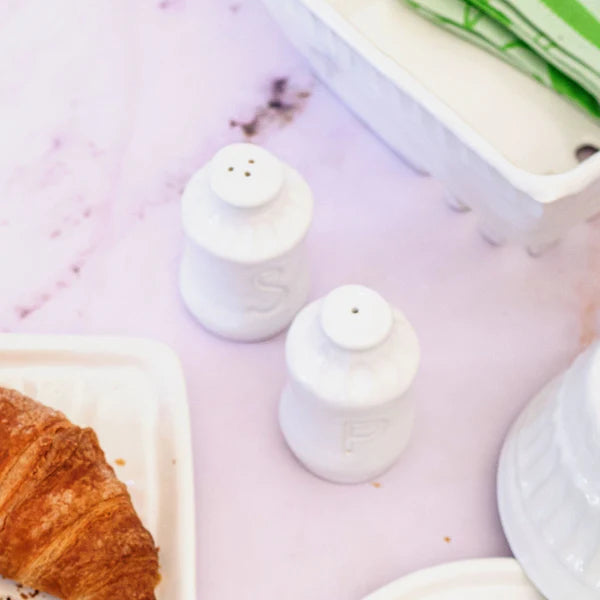 Pietra Serena Salt & Pepper Shakers