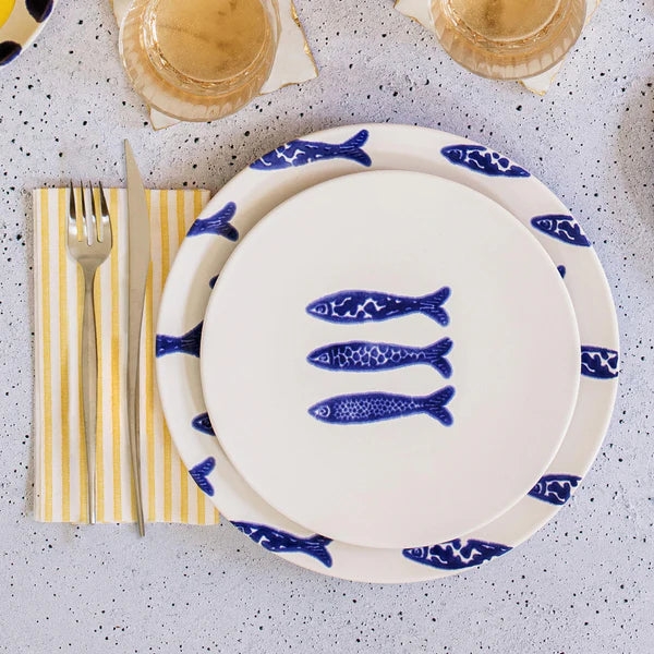 Santorini Minnows Dinner Plate