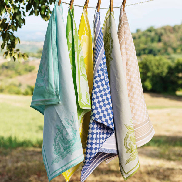 Strofinaccio Green Lemons Dish Towels - Set of 2