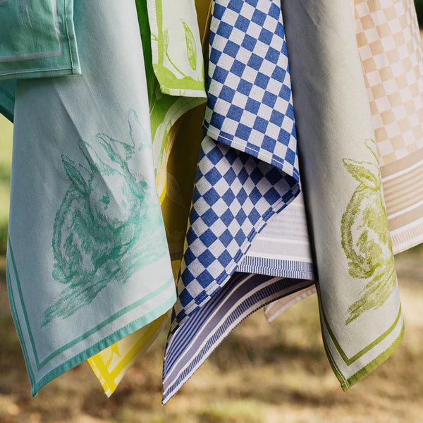Strofinaccio Green Bunny Dish Towels - Set of 2