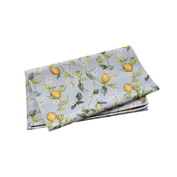 Tavola Lemons with White Flowers Runner – K&K's Giving Tree
