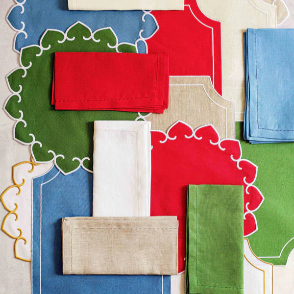 Tessuti Cornflower Blue Napkins - Set of 4