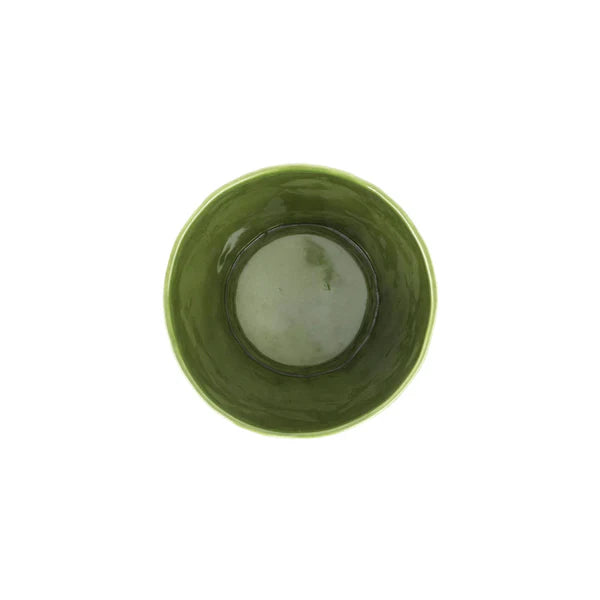 Viva Garden Green Embossed Leaves Cachepot