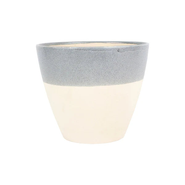 Viva Garden Light Gray Reactive Large Cachepot