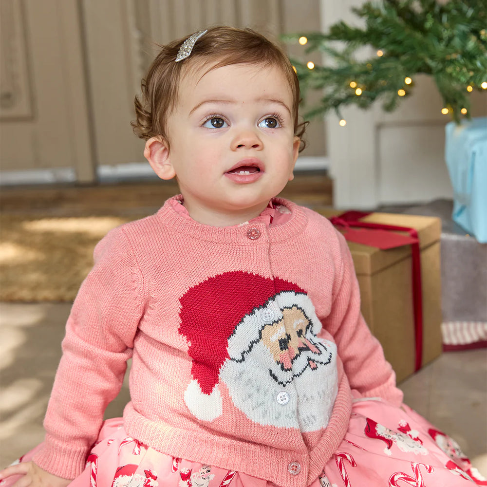 Baby Girls Maude Sweater - Santa