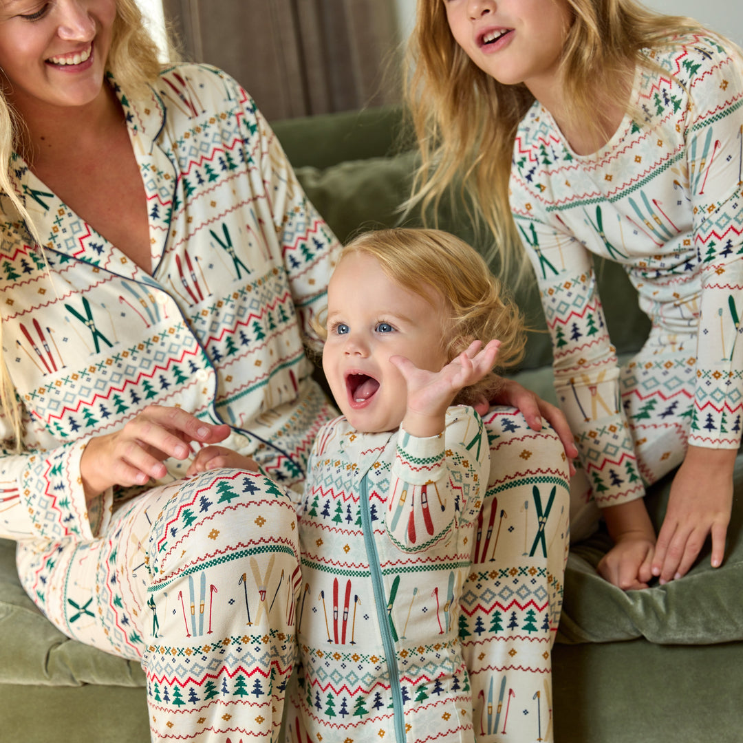 Kids Bamboo PJ Set - Ski Fair Isle