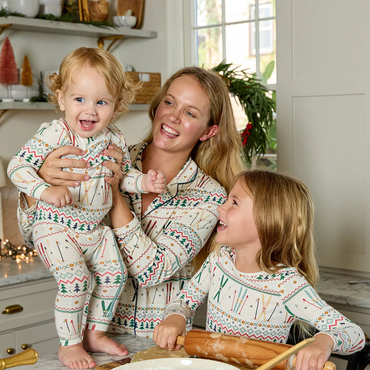 Kids Bamboo PJ Set - Ski Fair Isle