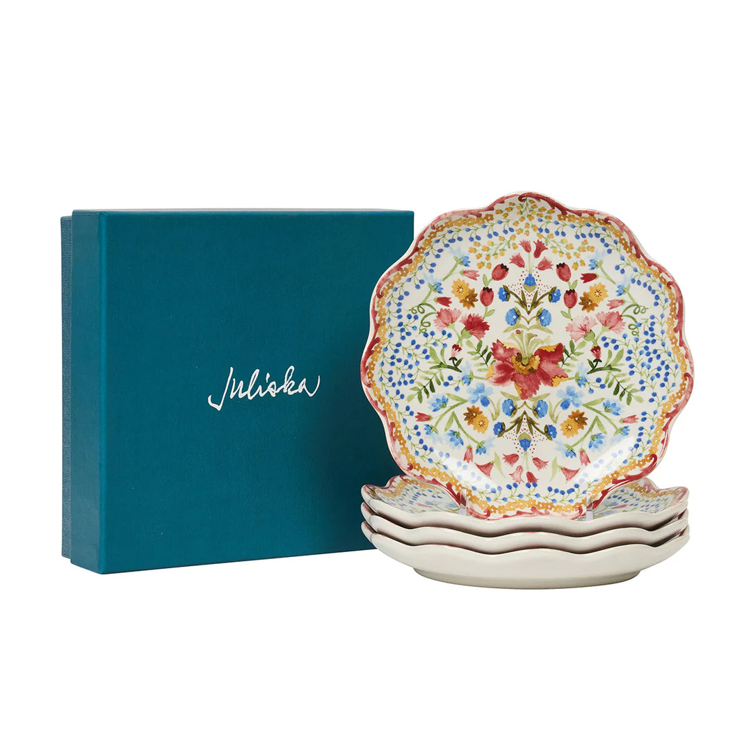 Sofia Side/Cocktail Plate Set/4 - Multi