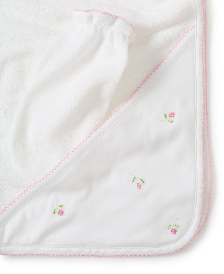 Garden Roses Hooded Towel w/ Mitt
