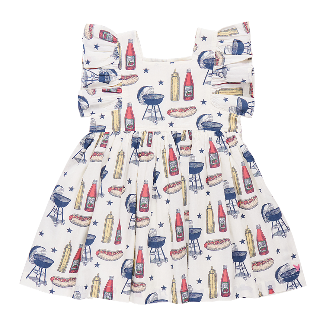 Girls Elsie Dress - Grilling Out