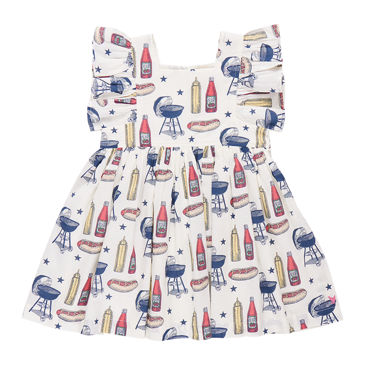 Girls Elsie Dress - Grilling Out