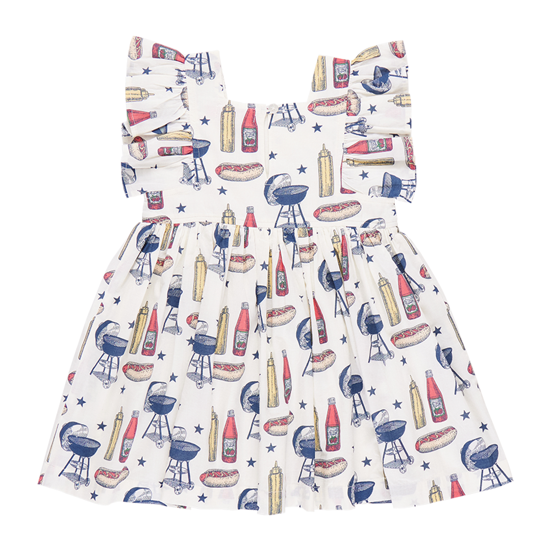Girls Elsie Dress - Grilling Out