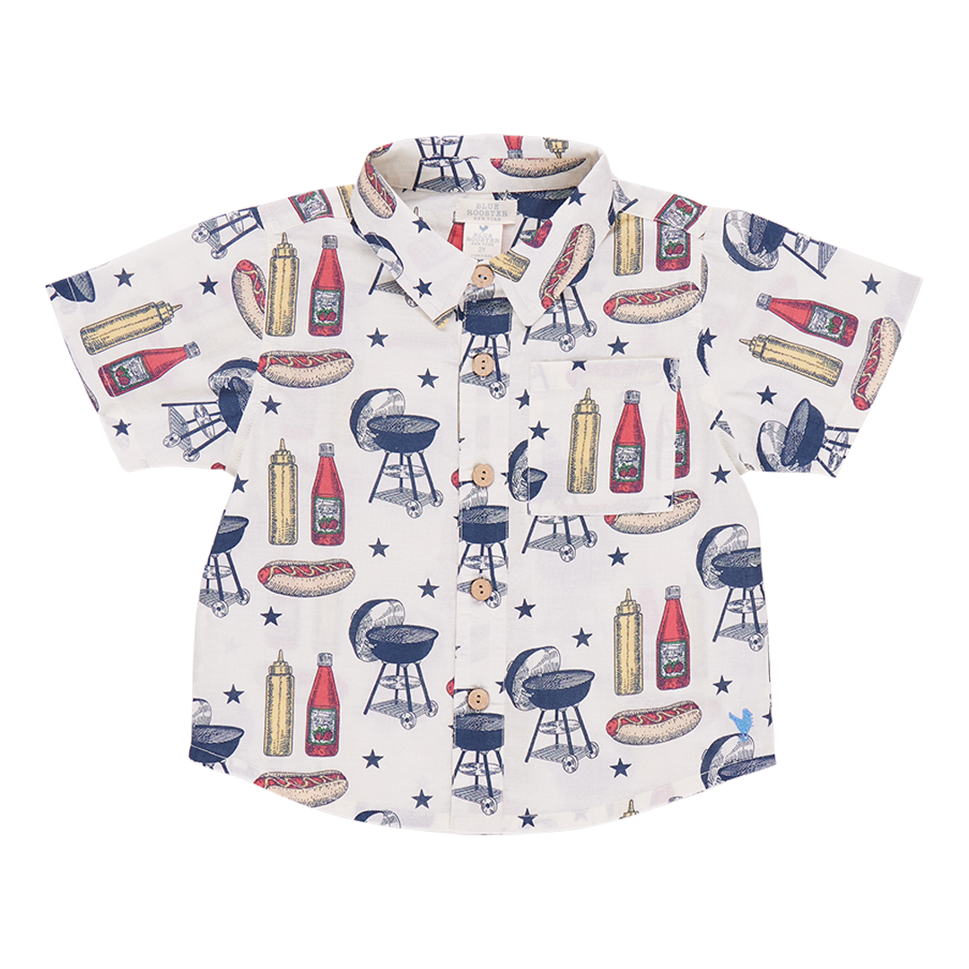 Boys Jack Shirt - Grilling Out
