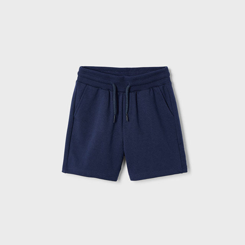 Navy Basic Fleece Shorts