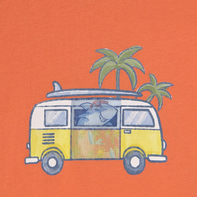 Orange Knit Van T-Shirt