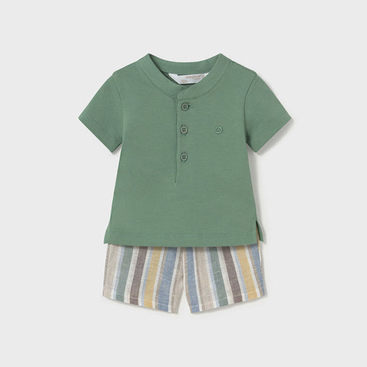 Green Polo Short Set