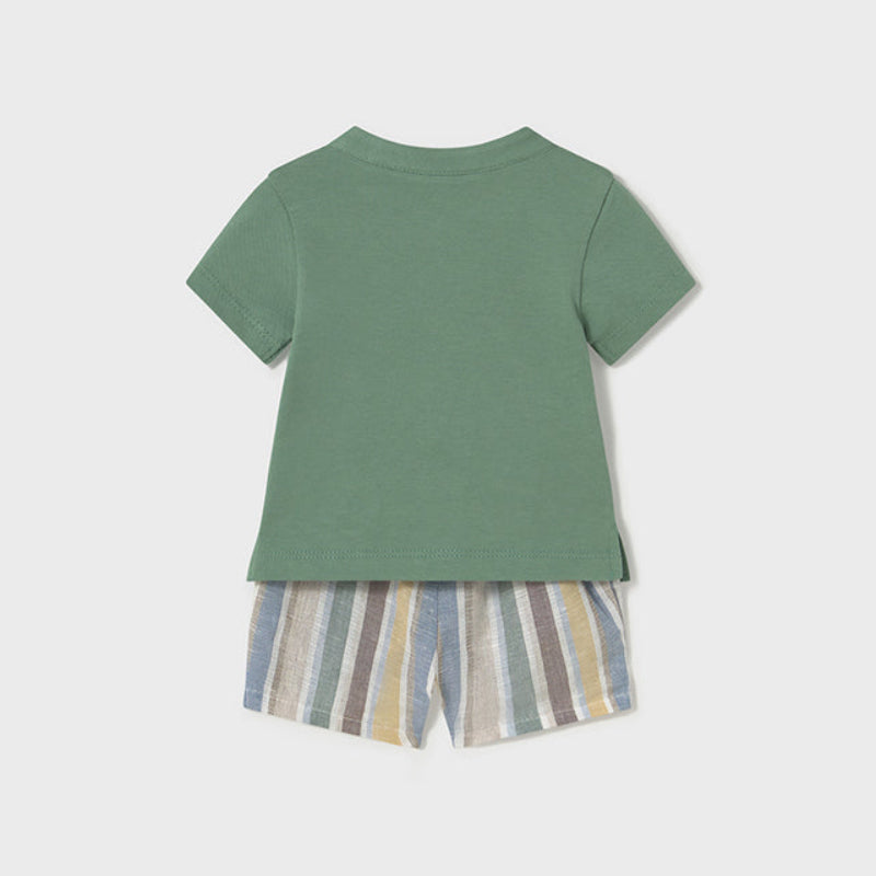 Green Polo Short Set