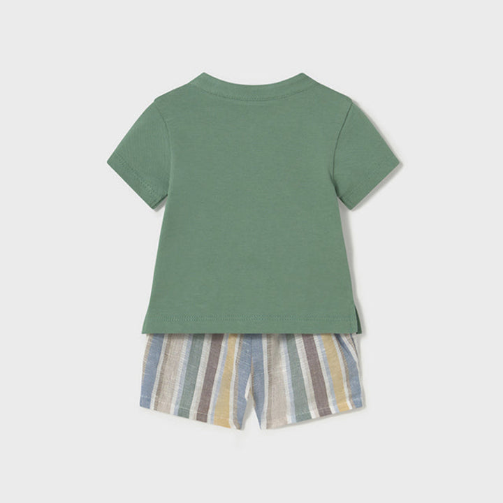 Green Polo Short Set