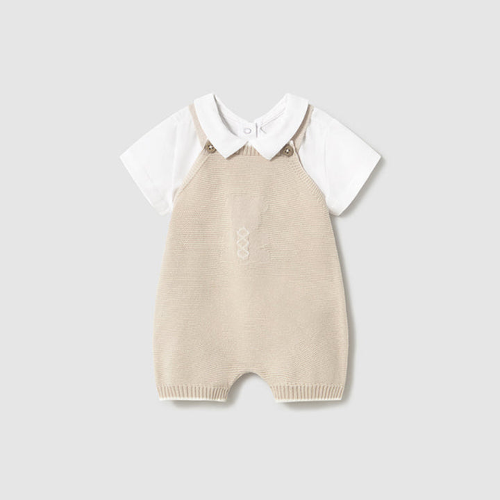 Stone Knit Overall Set