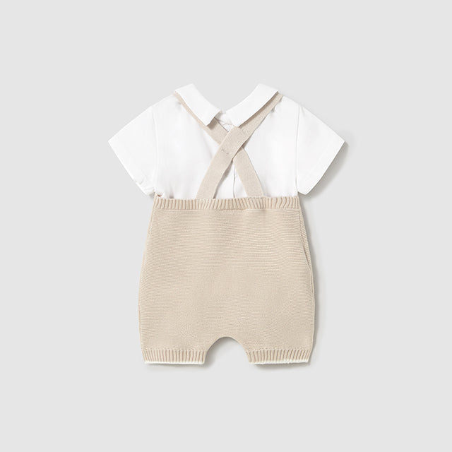 Stone Knit Overall Set