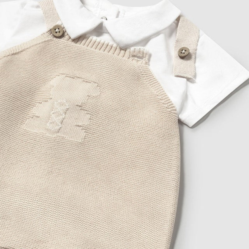 Stone Knit Overall Set